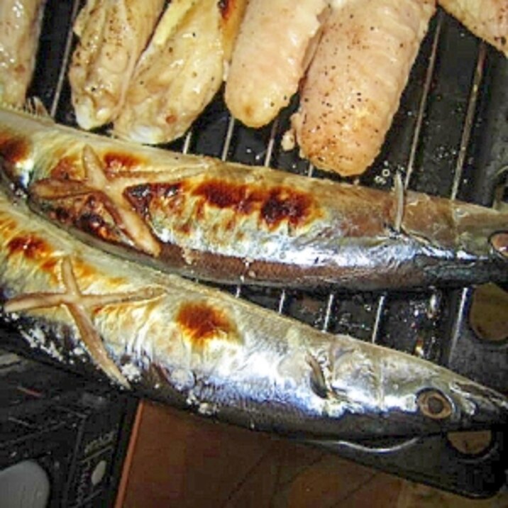 秋刀魚鷄手羽チーズグリル焼き